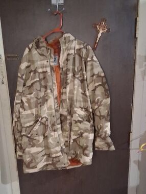 Levi's Desert Camo Field Jacket with Orange Lining